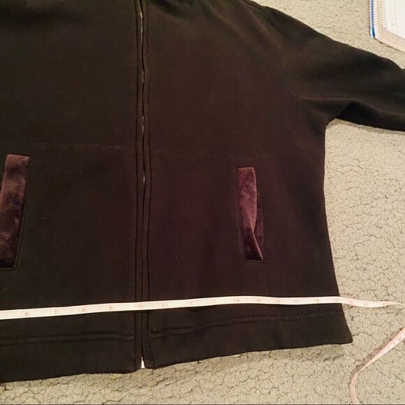 Pacer Black Hooded Zip Up Jacket Size PL - Picture 7 of 9